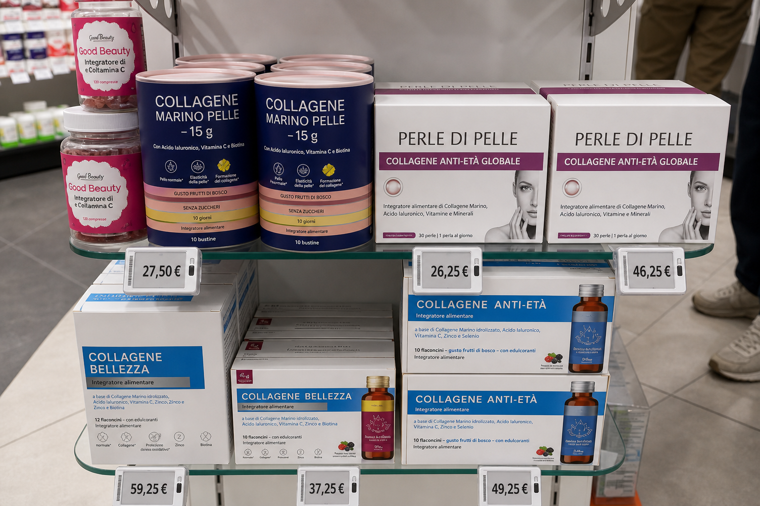 Confronto tra formati di collagene: capsule, creme, polveri
